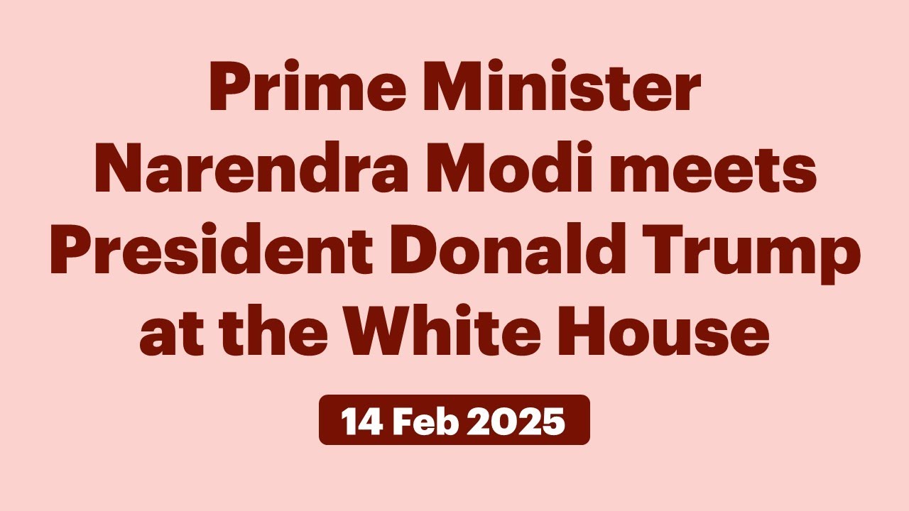 Prime Minister Narendra Modi meets President Donald Trump at the White House