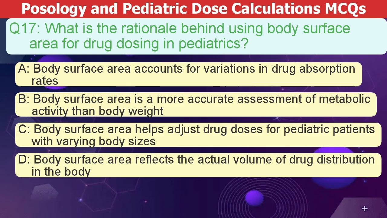 Master Posology & Pediatric Dose Calculations with MCQs! 💉🎓 #Pharmacology #Pediatrics #Nursin
