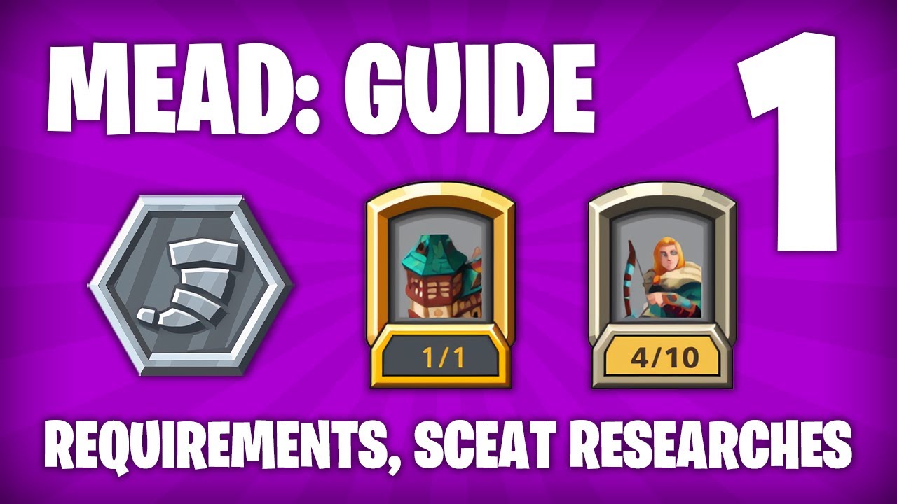 [Part 1] MEAD: GUIDE. Requirements, how to collect sceats, sovereign researches overview - Empire