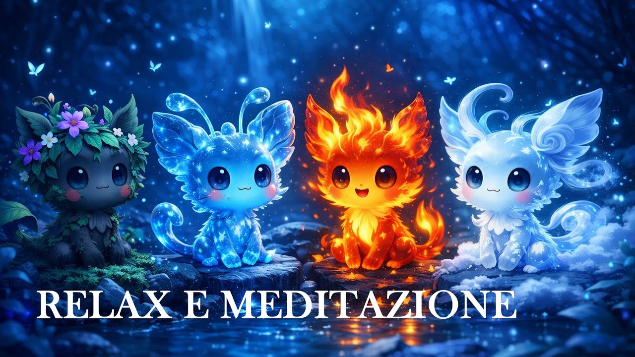 Pixel Art Meditativa | I 4 Elementi della Natura | Relax Screensaver