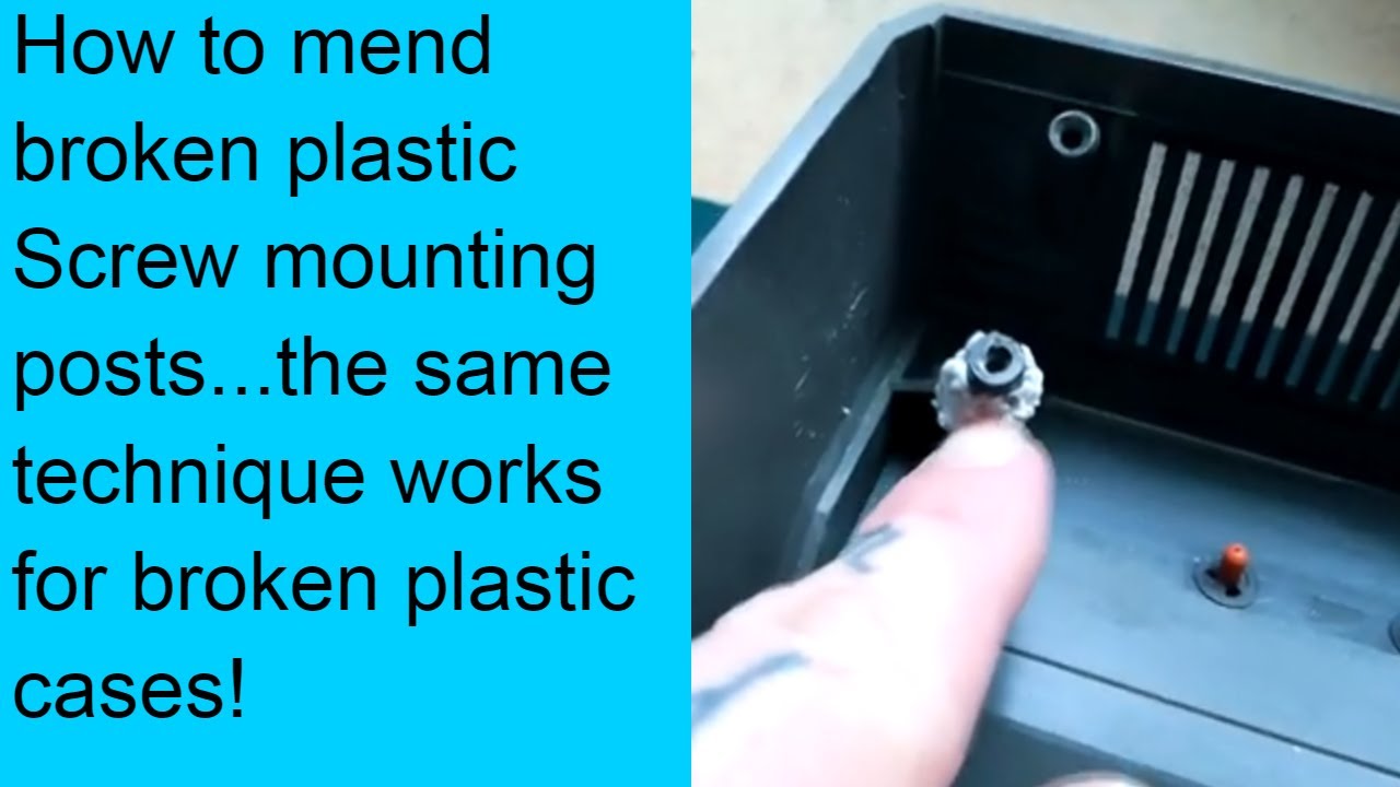 tascam 244 | mend broken plastic case | fix mounting posts