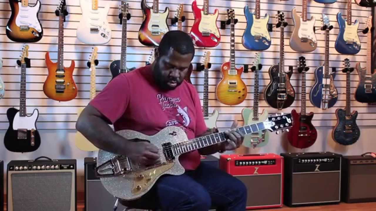 Duesenberg Guitars Starplayer TV Silver Sparkle by Make'n Music Chicago featuring Kirk Fletcher