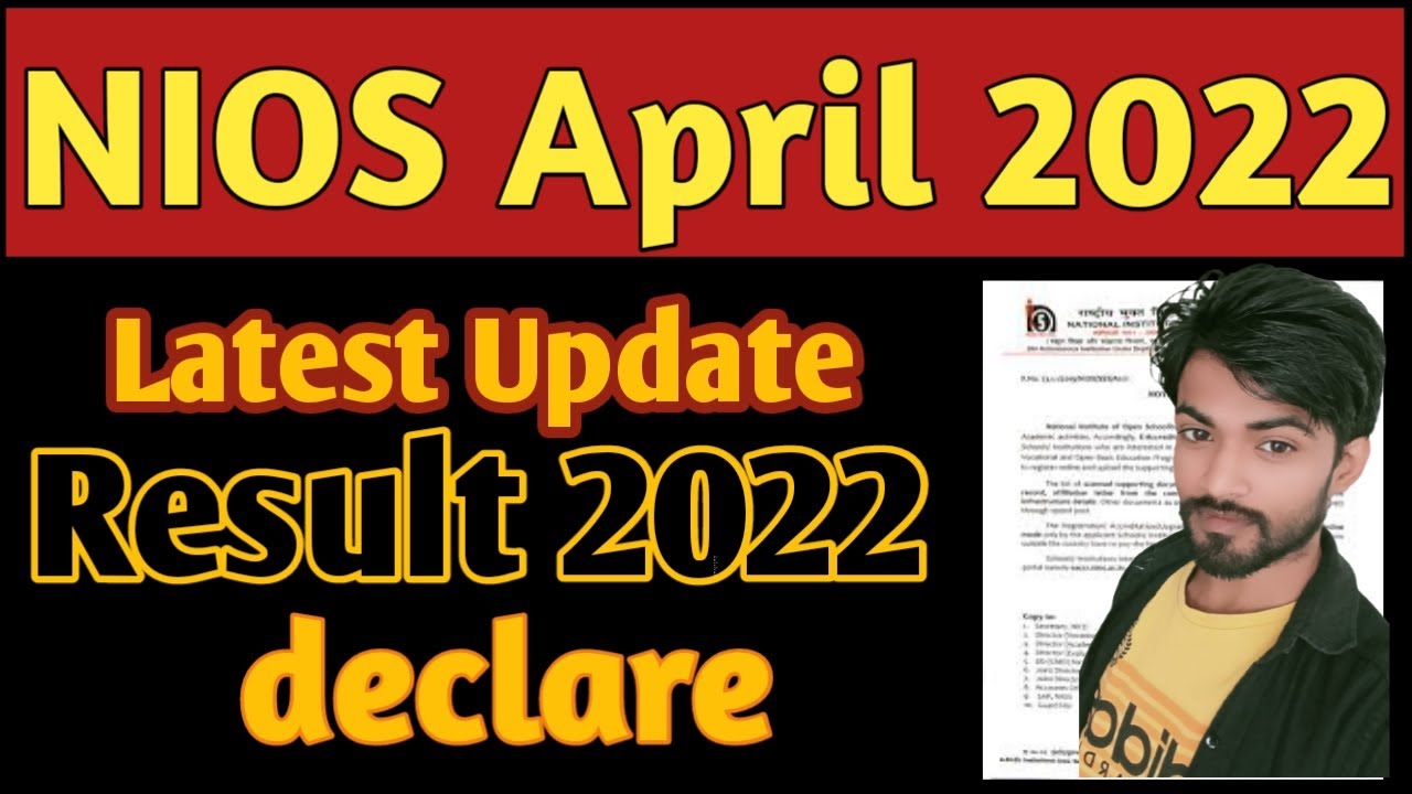 Nios result declared 2022 || nios result 2022 april || nios latest news today 2022 @mohitkataria7854