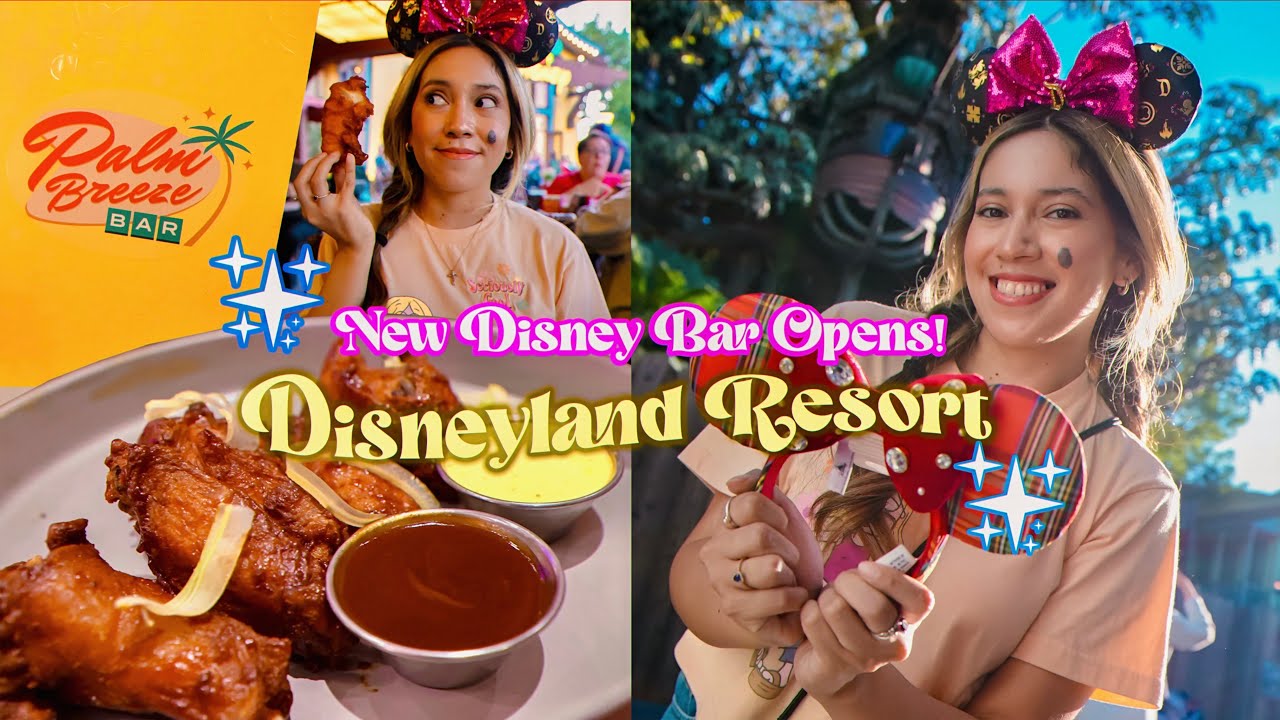 Бар Palm Breeze от Disney открылся в виллах отеля Disneyland | Праздники в парках Диснейленда в 2...