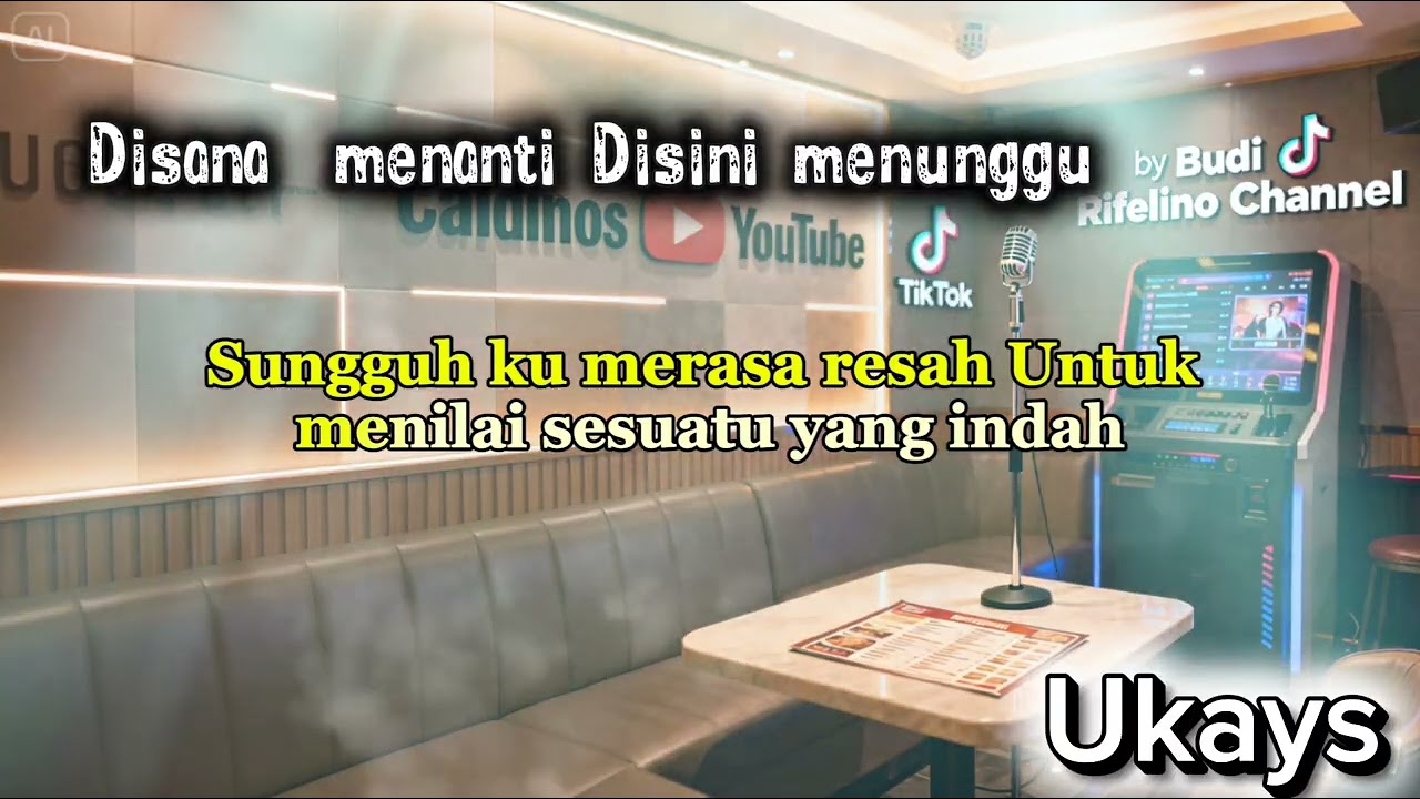 🎤 KARAOKE Ukays - Disana Menanti Disini Menunggu LAGU JIWANG MALAYSIA ERA 80–90AN | Slow Rock Hits 🎶