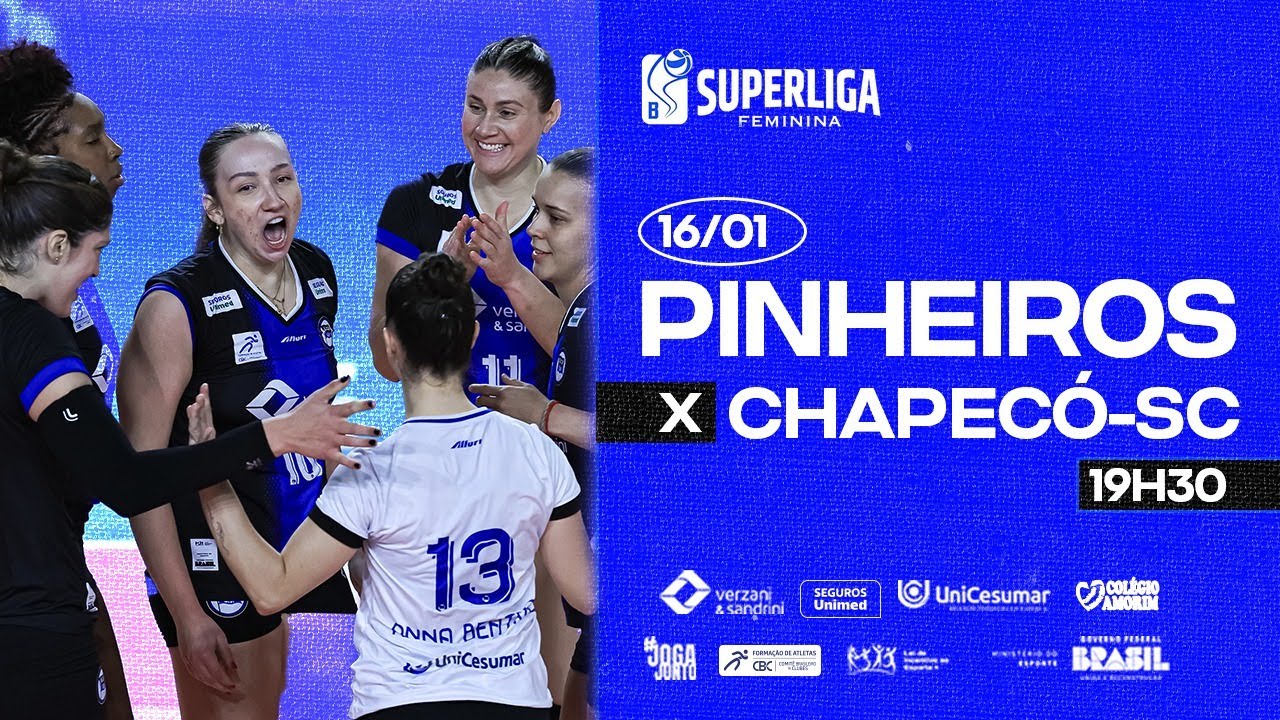 Superliga B / Pinheiros x Chapecó/ ao vivo/com imagens