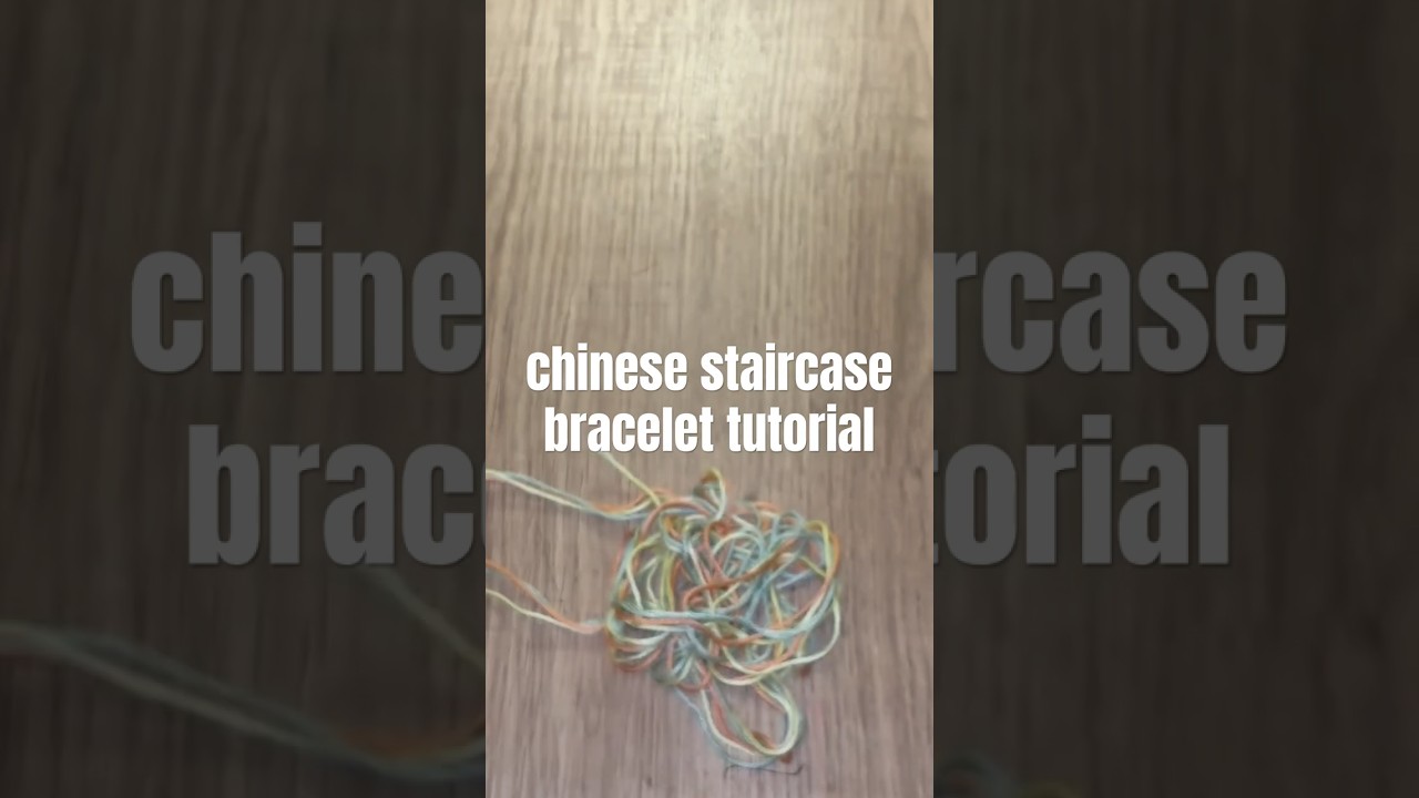 how to make chinese staircase bracelet! #tutorial #shorts #friendshipbracelettutorial ￼