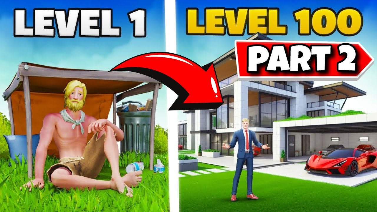 Ich wurde vom OBDACHLOSEN zum MILLIONÄR in Fortnite Tycoon! 😱💸 (Part 2)