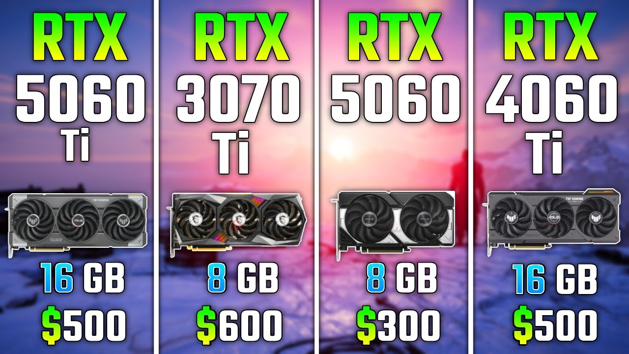 RTX 5060 Ti vs RTX 3070 Ti vs RTX 5060 vs RTX 4060 Ti | Test in 7 Games