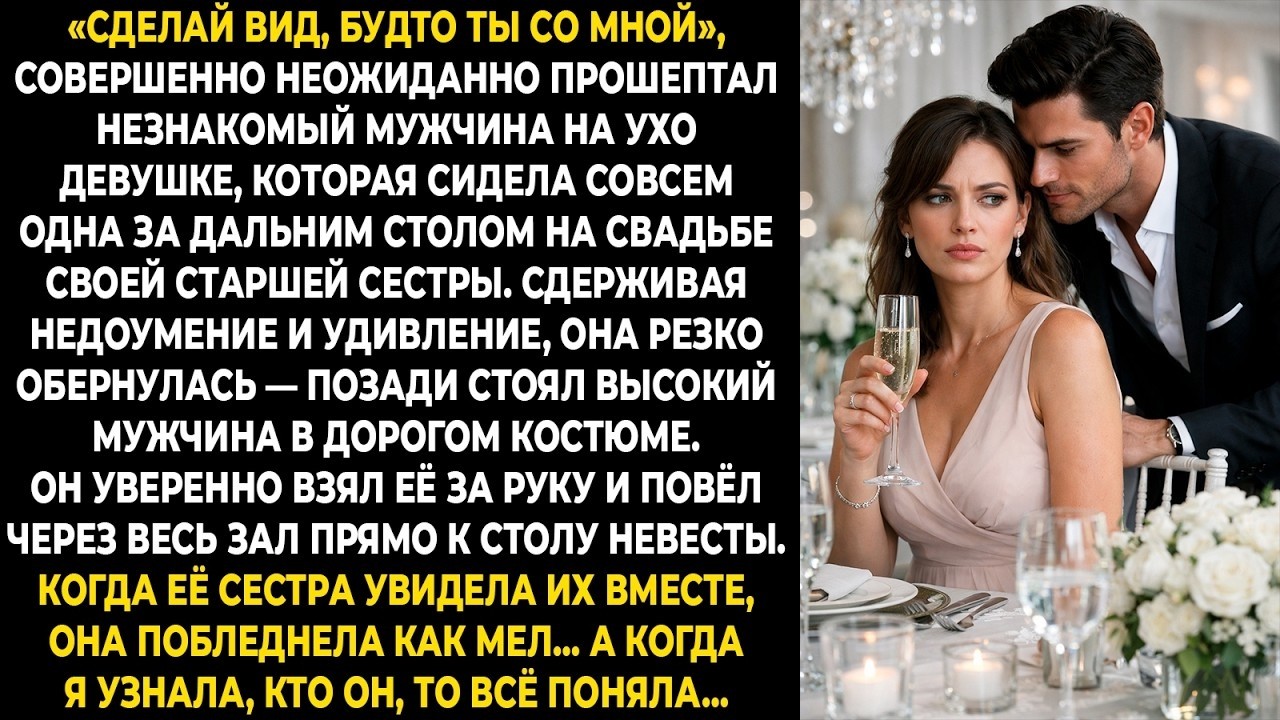 «Сделай вид, будто ты со мной», — совершенно неожиданно прошептал незнакомый мужчина на ухо девушке