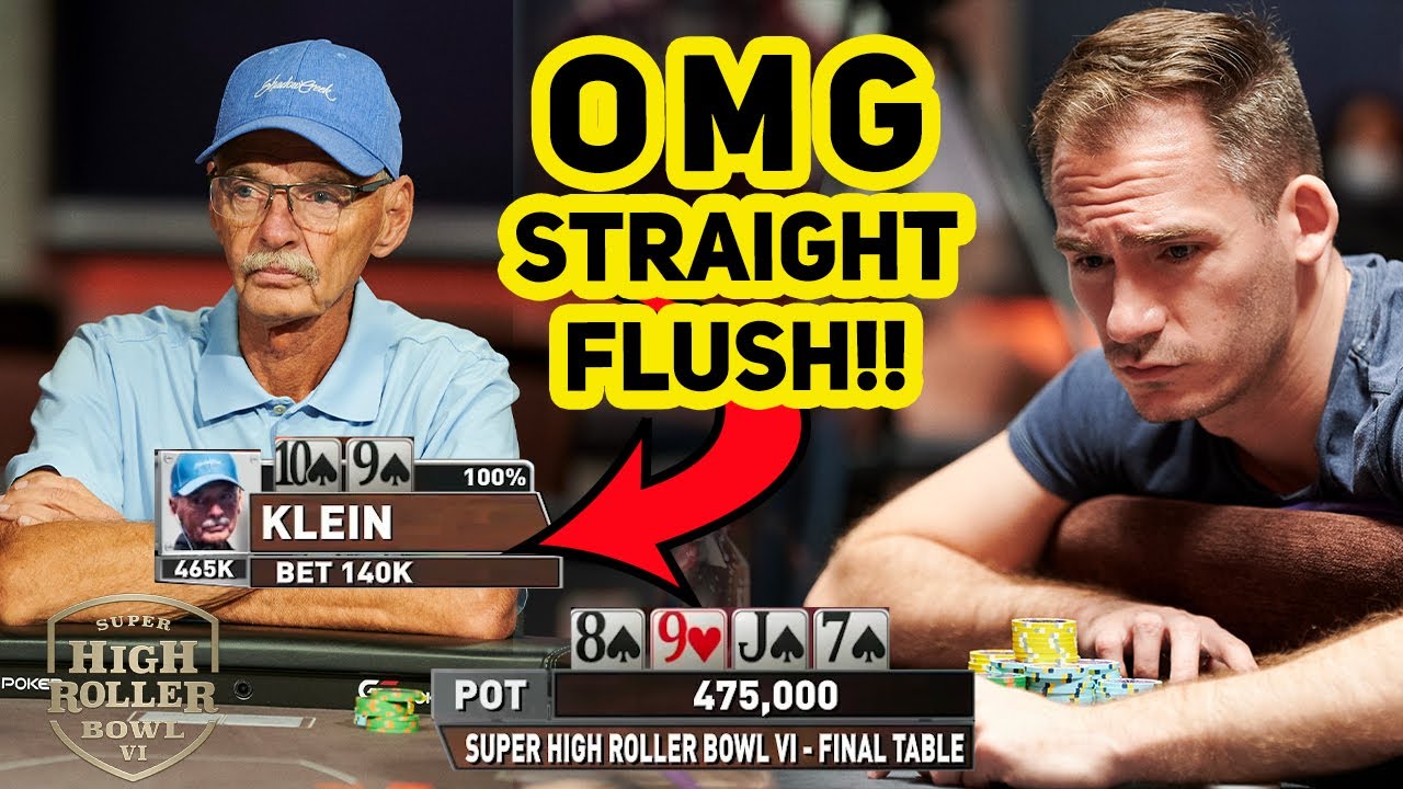 Straight Flush in $300,000 No Limit Texas Hold'em Tournament!