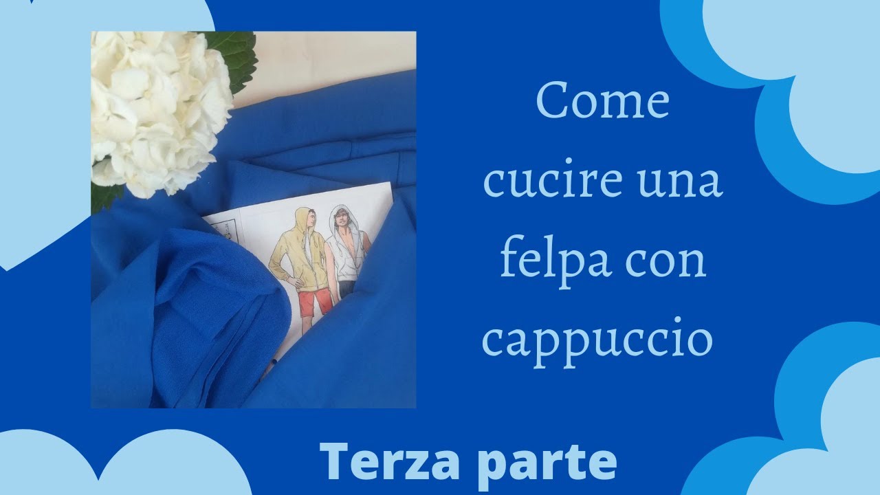 Come cucire la cerniera alla felpa - felpa con cappuccio parte 3