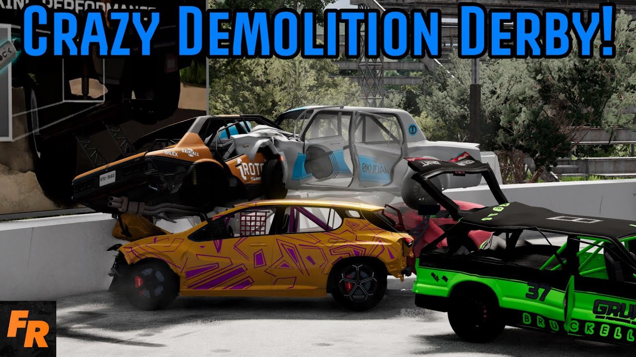 Crazy Demo Derby Racing On BeamNG Drive Multiplayer