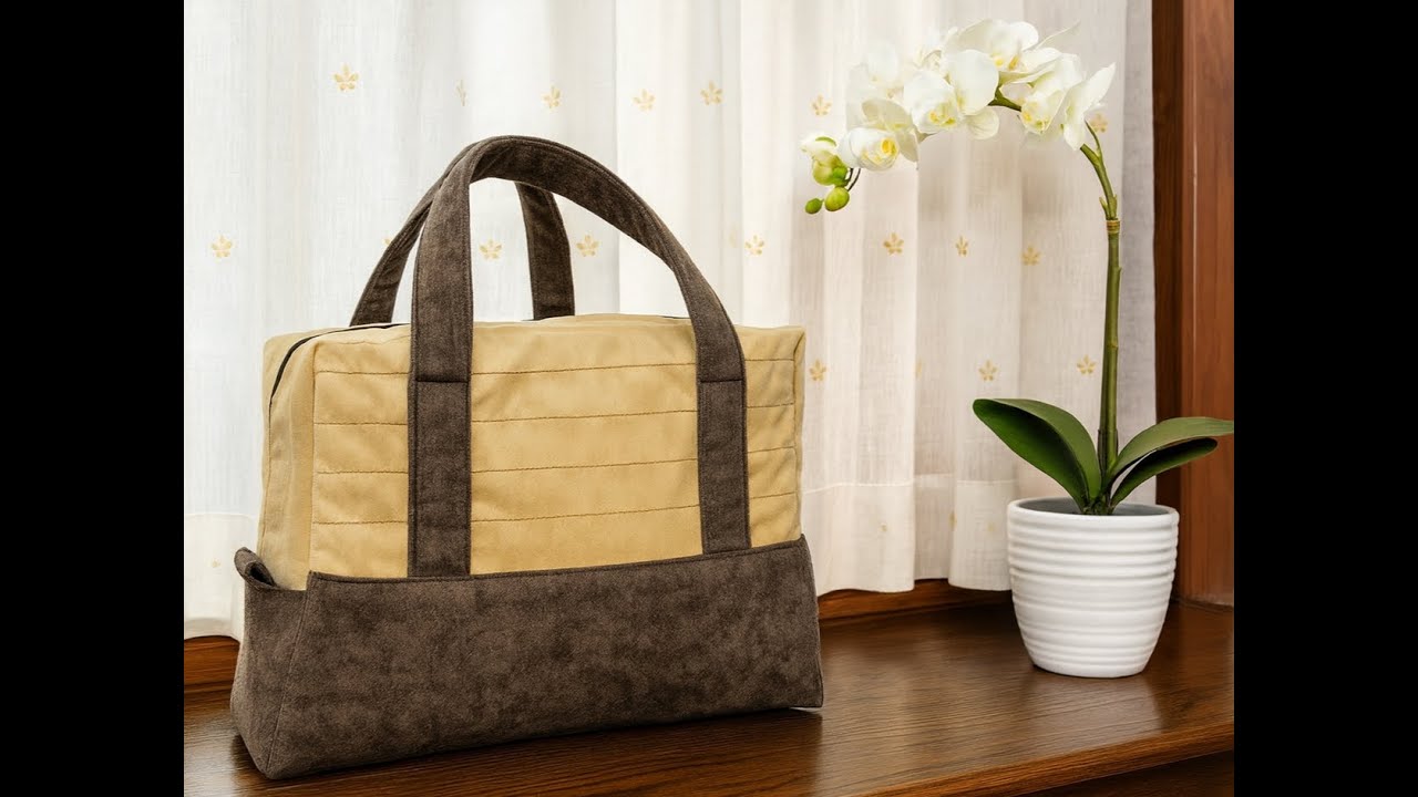 Tutorial for a Handmade Travel Bag: Light, stylish, and Durable.