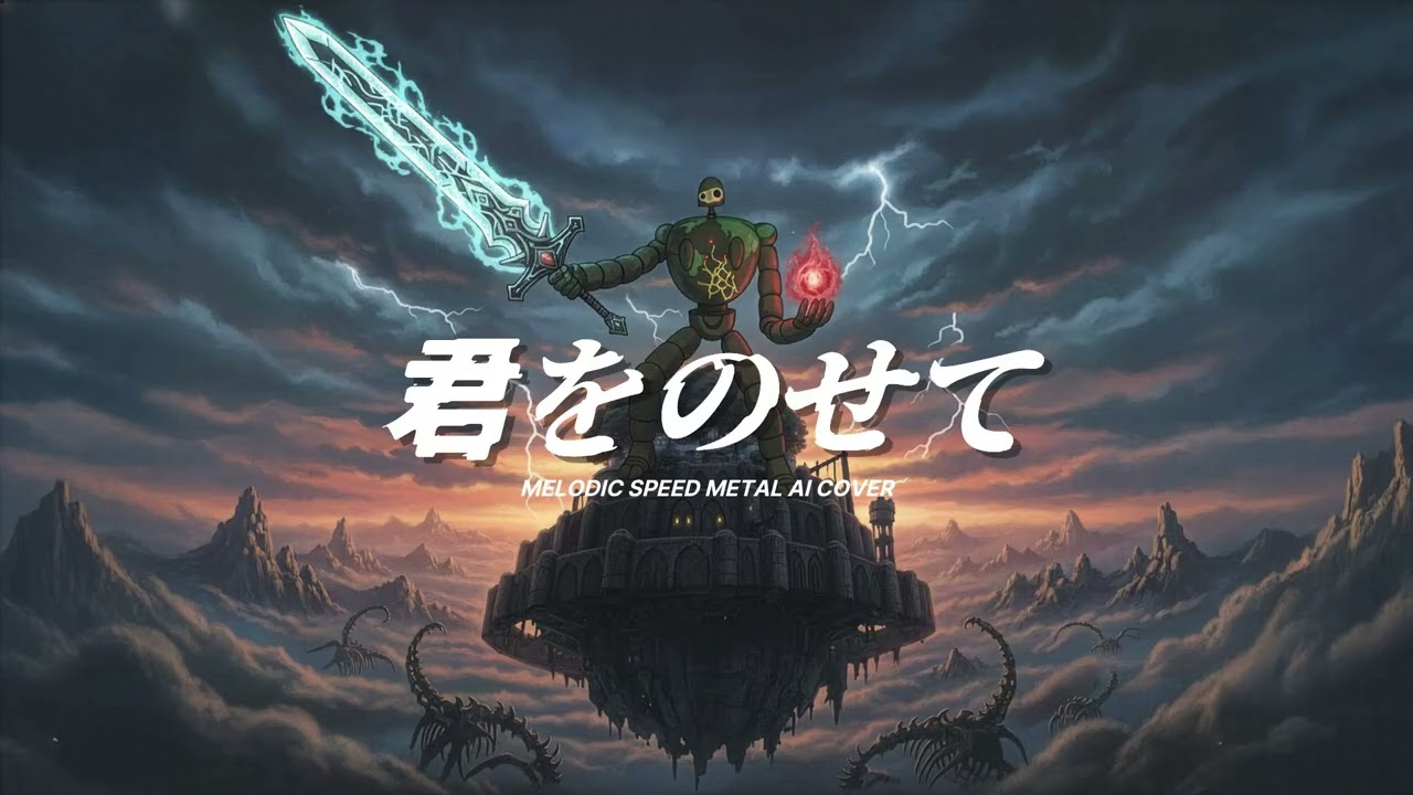 天空の城ラピュタ君をのせてを超高速メタルにしてみた｜AI Cover