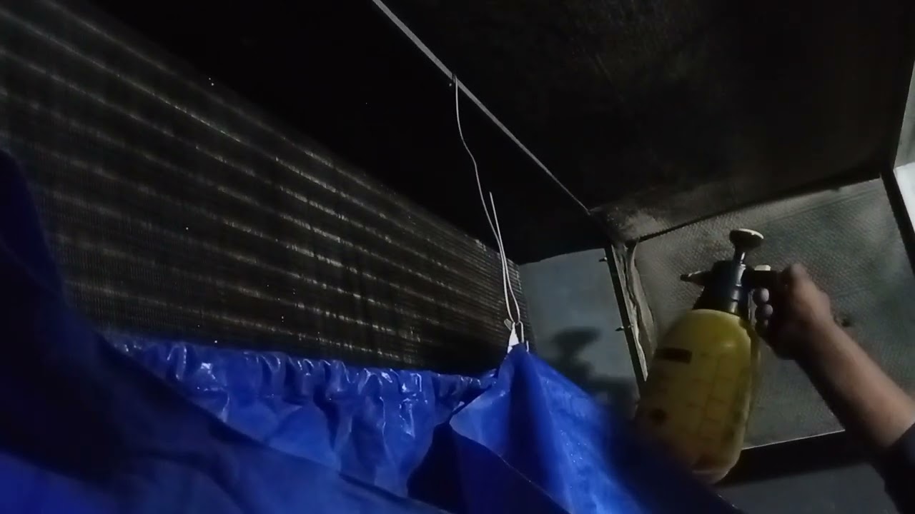 FCU unit service with chemical | Fan Coil Unit | HVAC #hvac