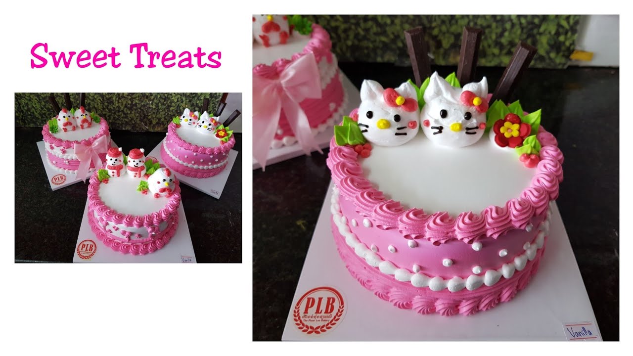 Asian Cake- Fabulous Pink Cake Decoration! #AsianCake
