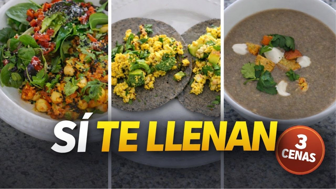 3 cenas que estabilizan tu apetito nocturno #cenassaludables