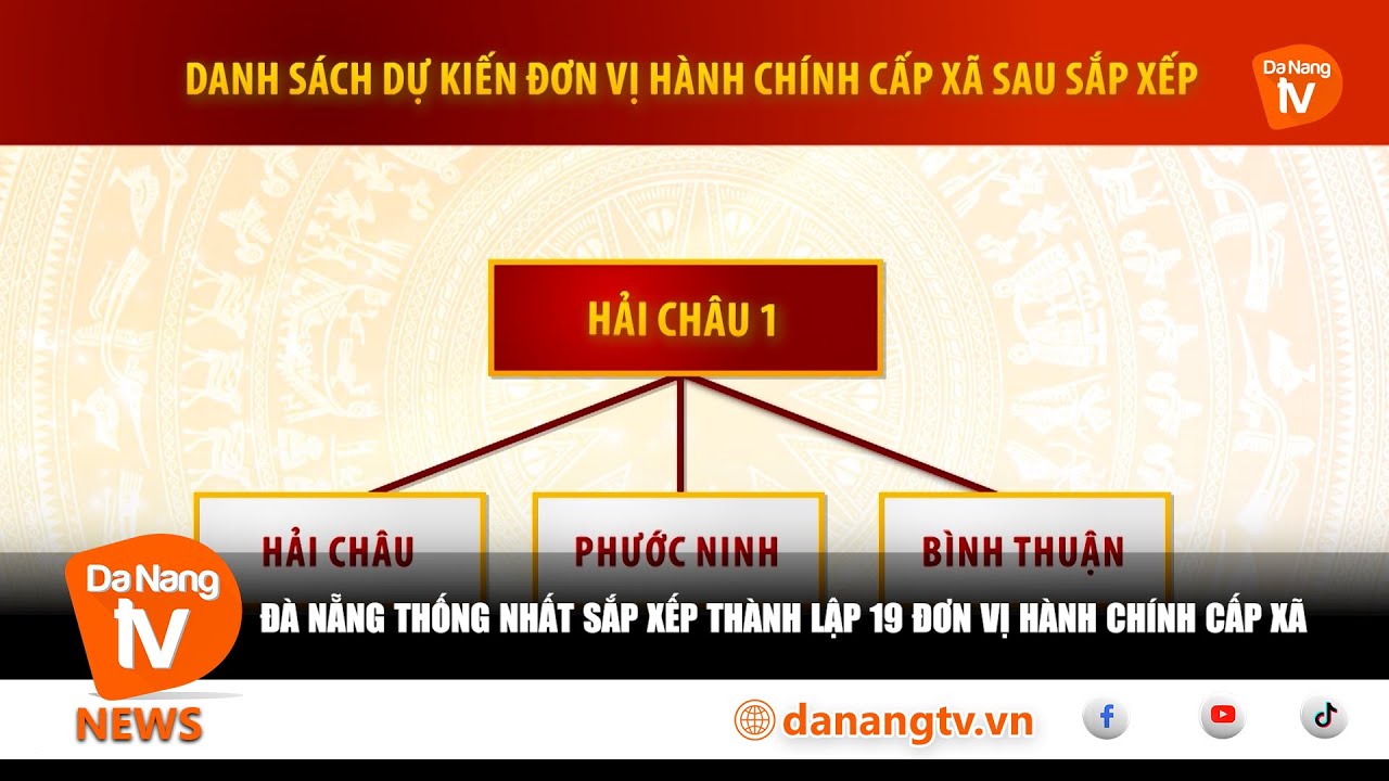 ĐÀ NẴNG THỐNG NHẤT SẮP XẾP THÀNH LẬP 19 ĐƠN VỊ HÀNH CHÍNH CẤP XÃ