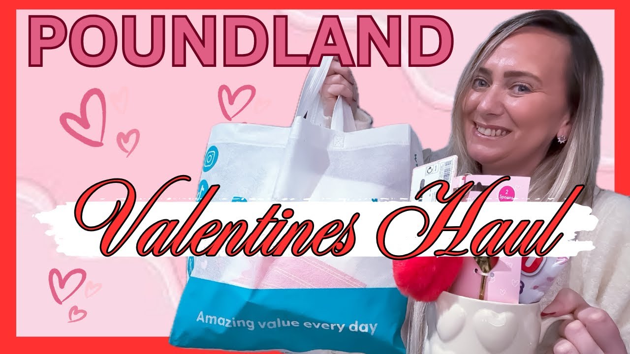 POUNDLAND HAUL ❤️🤍❤️🤍| VALENTINES | HAUL #comeshopwithme  #poundland #poundlandhaul
