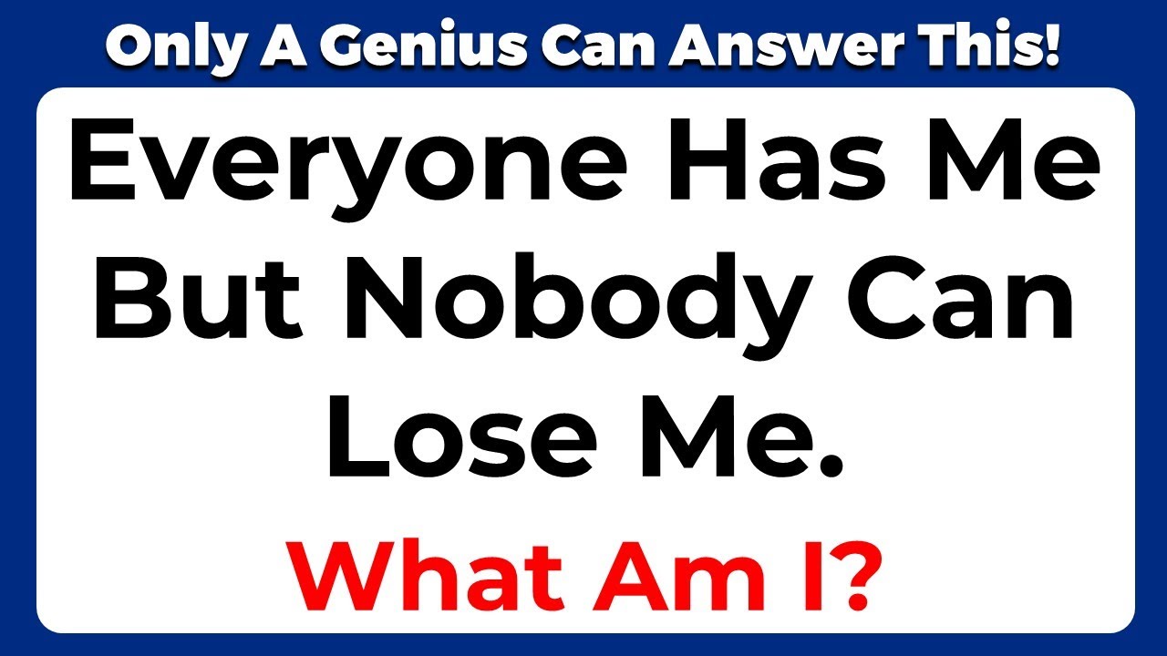 ONLY A GENIUS CAN ANSWER THESE 10 TRICKY RIDDLES | Riddles Quiz - Part 44