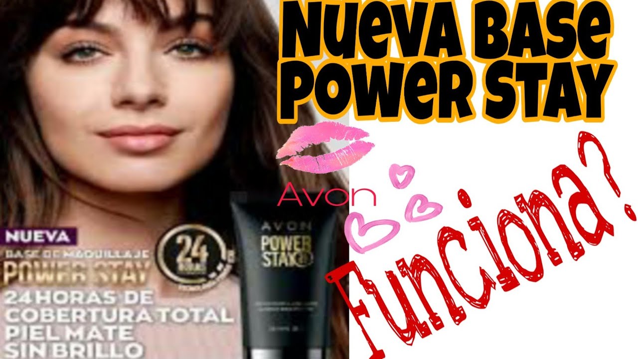 Base Power Stay de Avon Rese&ntilde;a/Para piel grasa funciona? #avon #basedemaquillaje #QuedateEnCasa