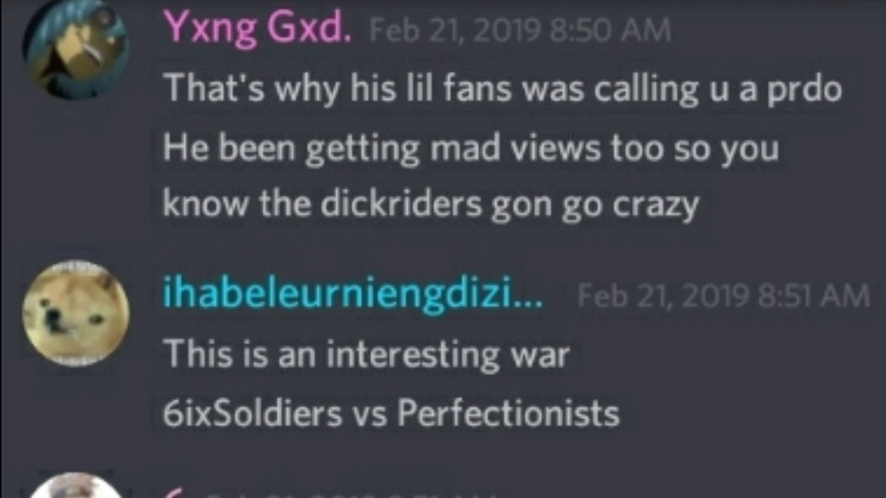 6ixworld is a Pedo!!? (Discord Screenshots)