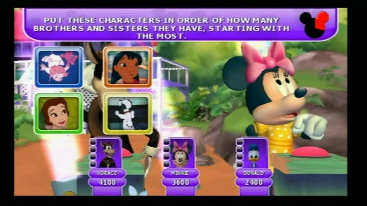 Disney Th!nk Fast PS2 Multiplayer Gameplay