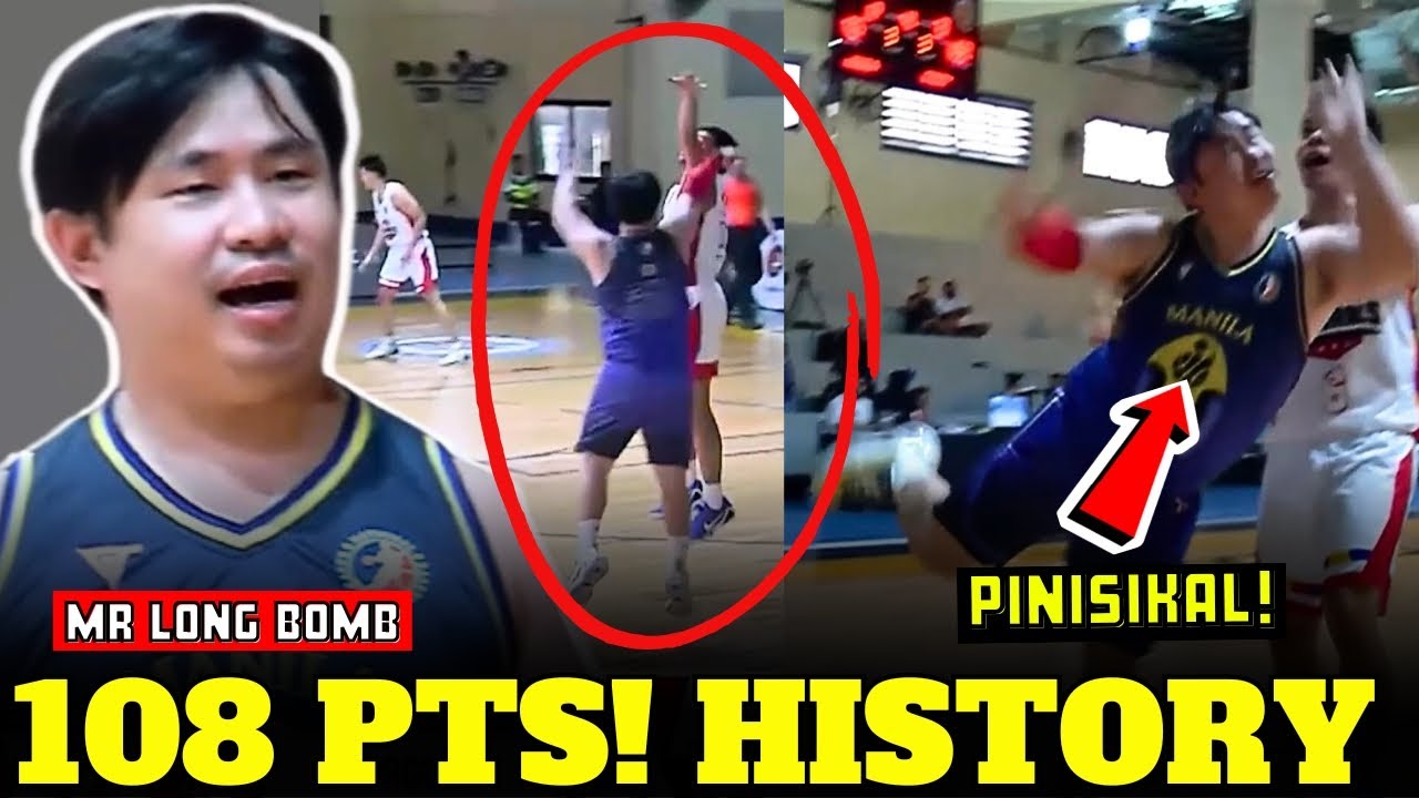 HISTORY NANAMAN! MR LONG BOMB 108 POINTS ANG TAMBAK KONTRA TAGUIG!
