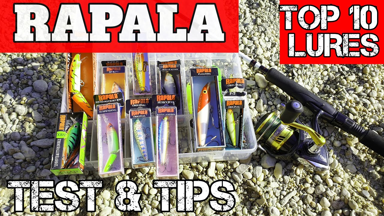 TOP 10 RAPALA LURES TEST AND TIPS
