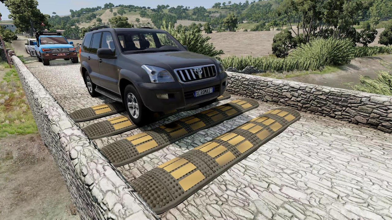 Cars vs Speed bumps #148 - BeamNG.drive