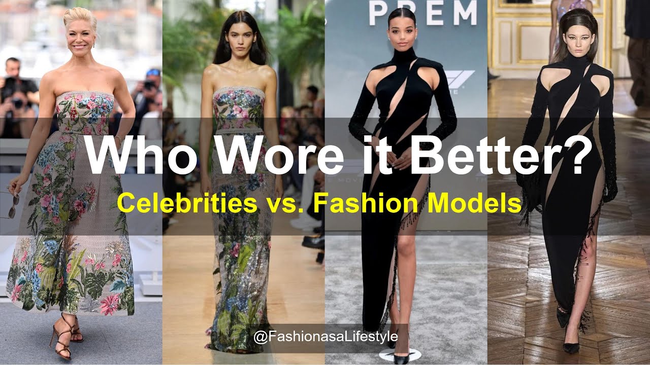 🔥 Who Wore It Better? Celebrities vs. Fashion Models❤️ #celebrities #fashion #whoworeitbetter