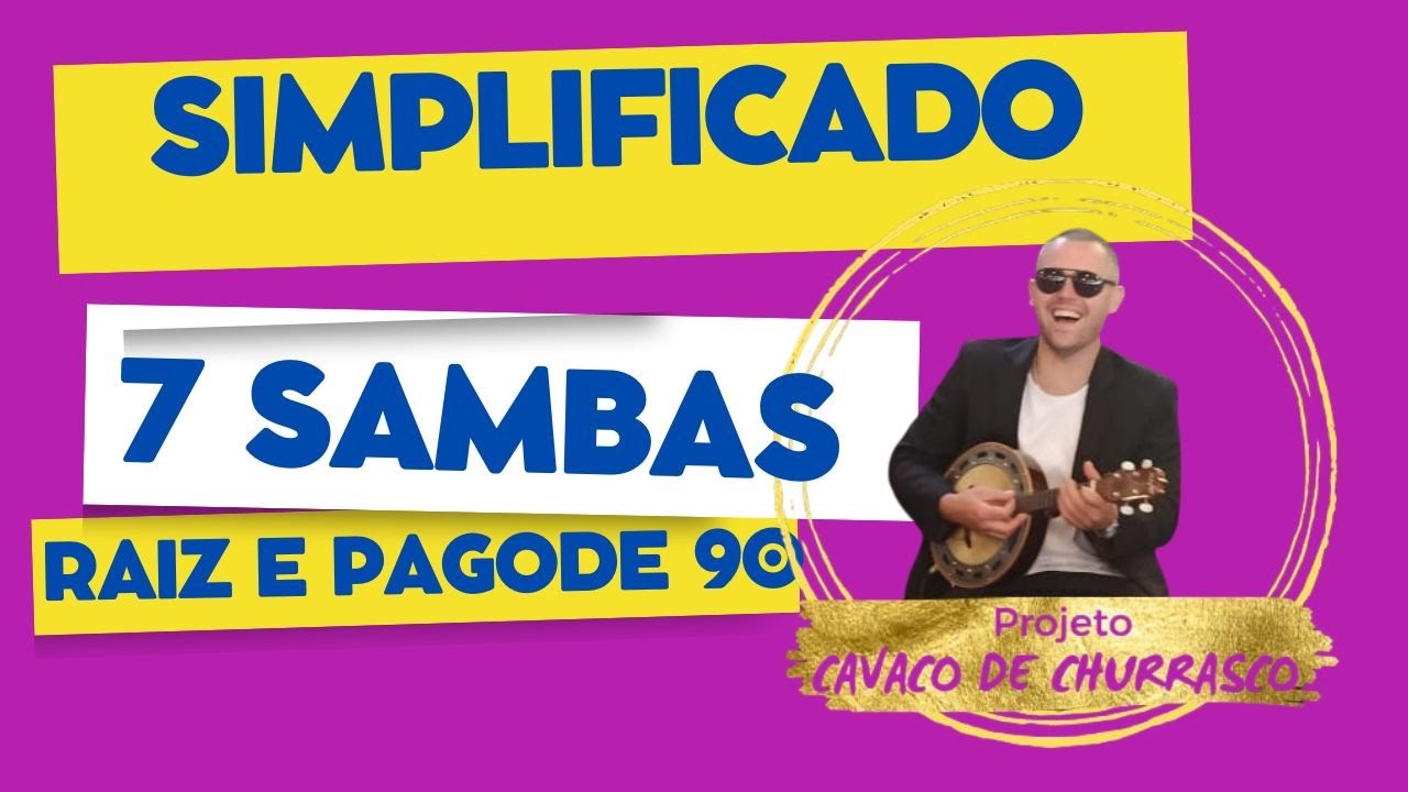Repertório para Cavaquinho Iniciante | 7 Músicas Fáceis em D Maior (Pagode 90 e Samba) #cavaquinho