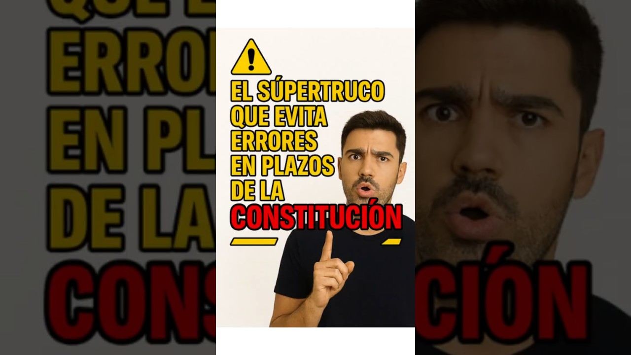 ⚠️ S&Uacute;PERTRUCO que evita ERRORES | CONSTITUCI&Oacute;N