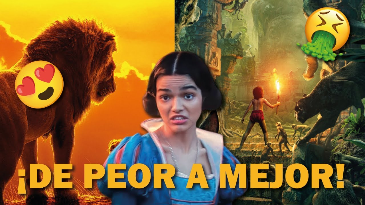 DE MEJOR 🤮👎😡 A PEOR 😎👍🤩 LIVE-ACTIONS DE DISNEY