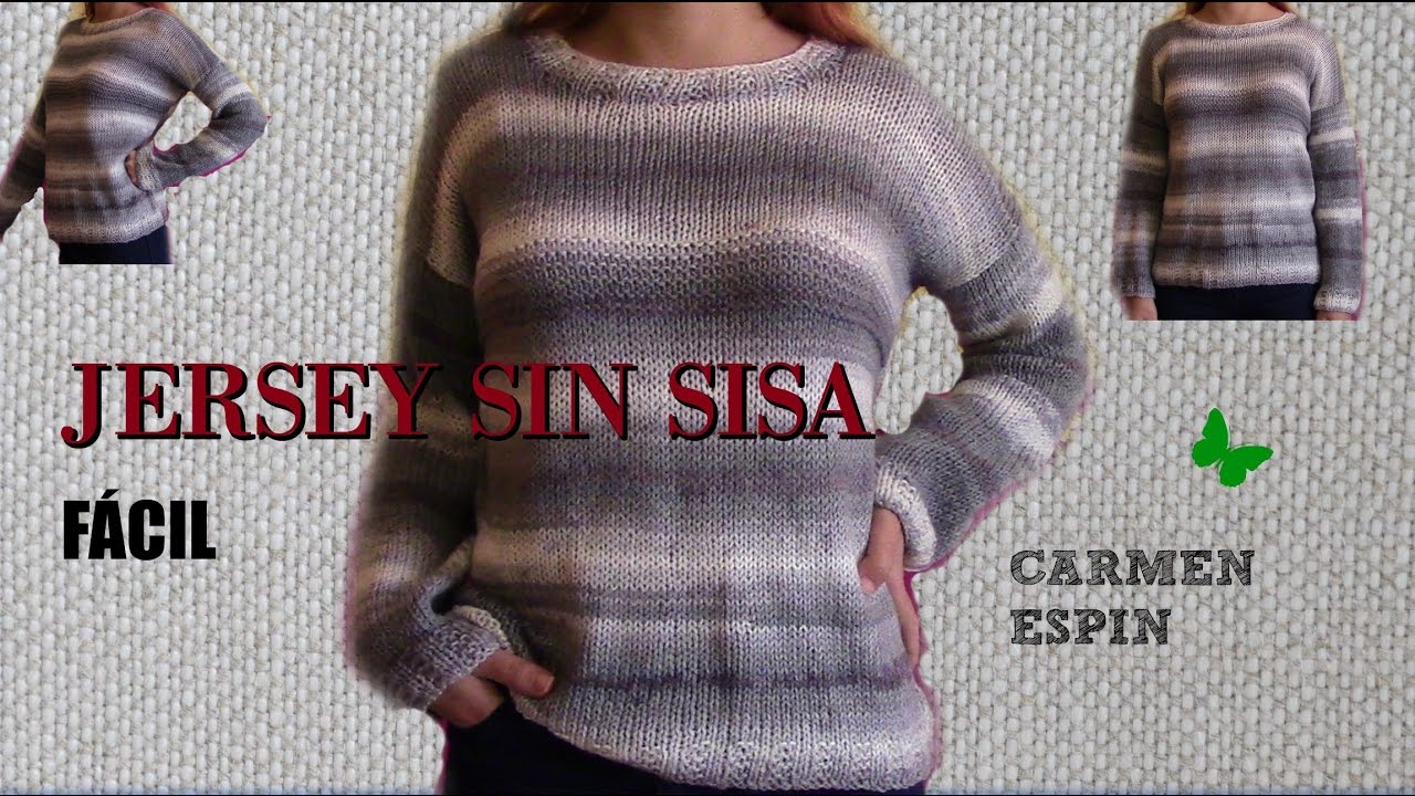 JERSEY SIN SISA Y CUELLO REDONDO.DIY