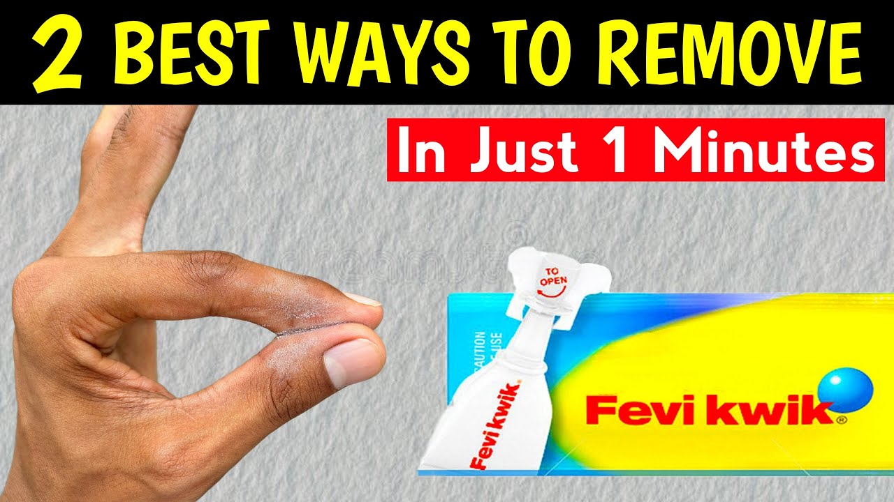 How to remove feviquick from hand | 2 Best ways to remove feviquick.