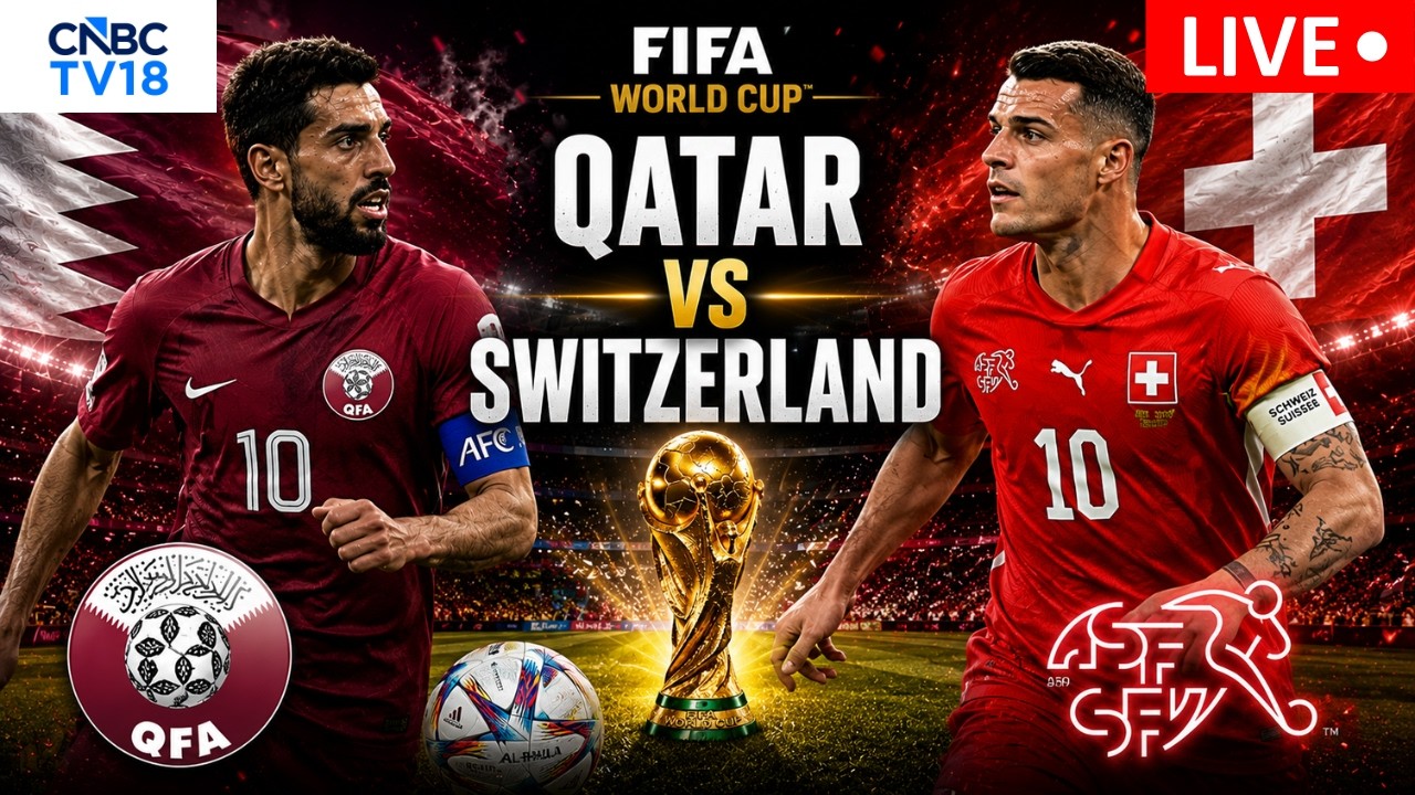 🔴Qatar vs Switzerland LIVE: FIFA World Cup Group B Match | Hassan Al-Haydos | Granit Xhaka | N18G