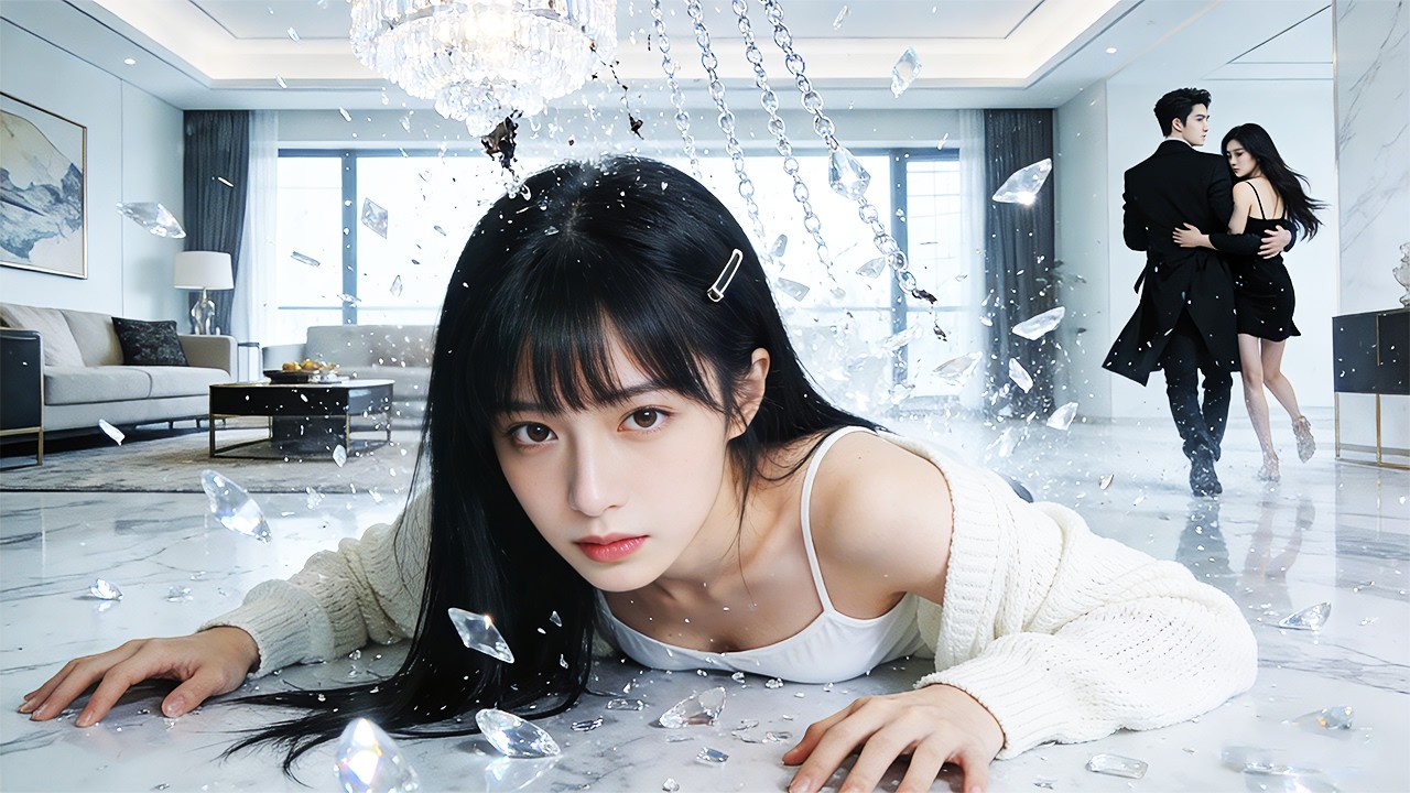 ❤️水晶燈砸落那秒，5年男友本能護住白月光。她消失在碎片裡。再重逢她挽著別人淺笑，他明白什麼叫追悔莫及。#愛情 #女孩#霸总