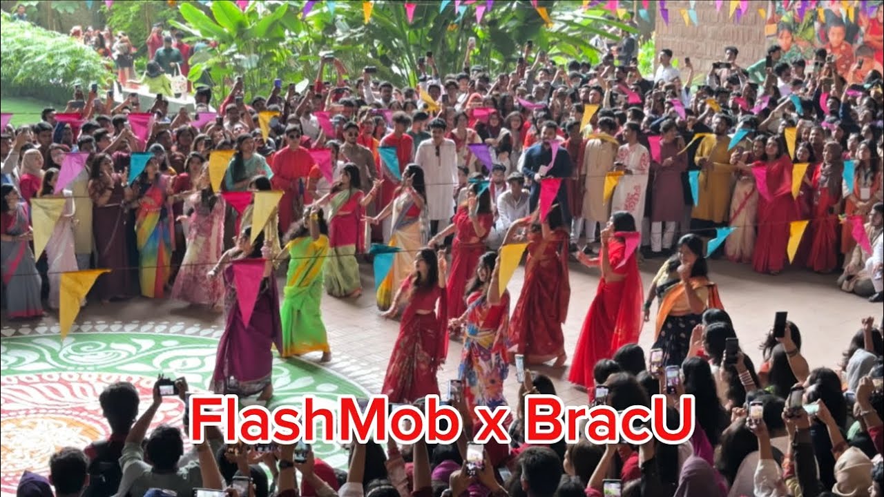￼Flashmob x Brac University 🎊|| পহেলা বৈশাখ ১৪৩২♥️ || Flashmob full video 2025 Brac University 🥳