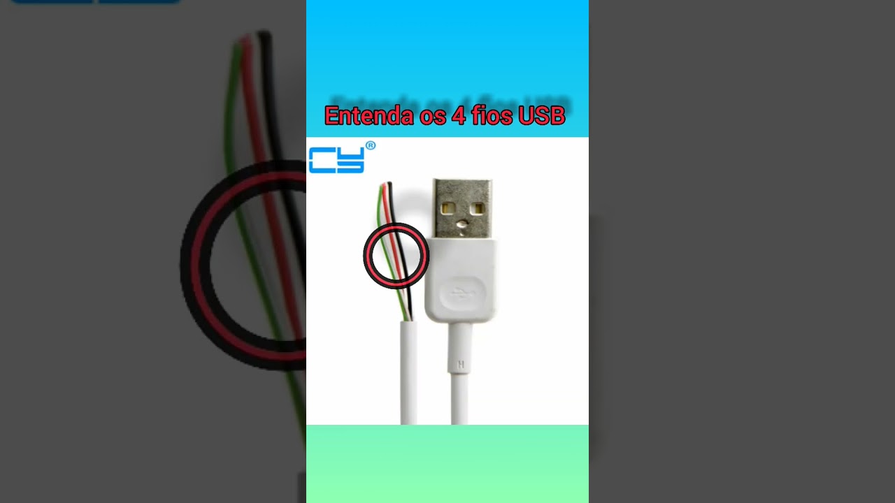 Saiba os 4 fios de cabo USB