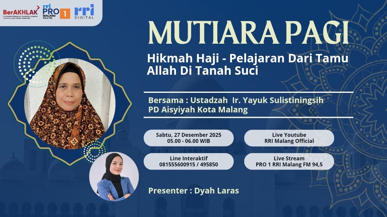 MUTIARA PAGI - Hikmah Haji - Pelajaran Dari Tamu Allah Di Tanah Suci
