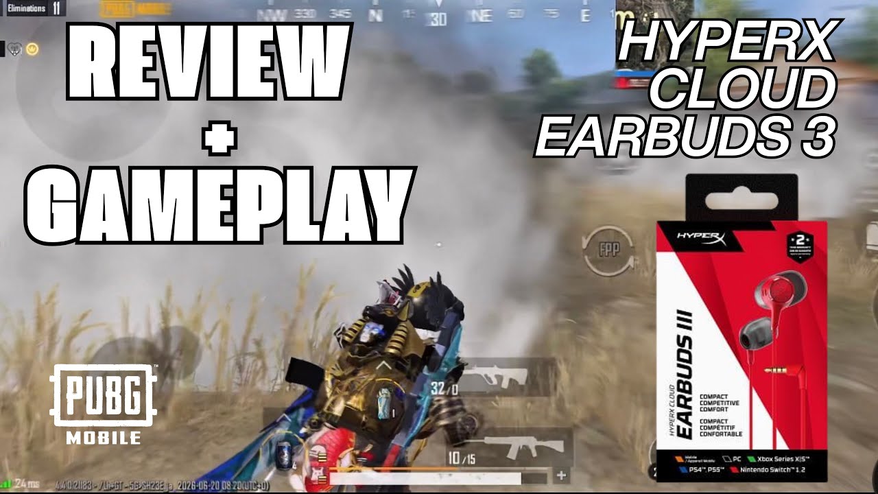 HyperX Cloud earbuds 3 | The best earphone for PUBG MOBILE?