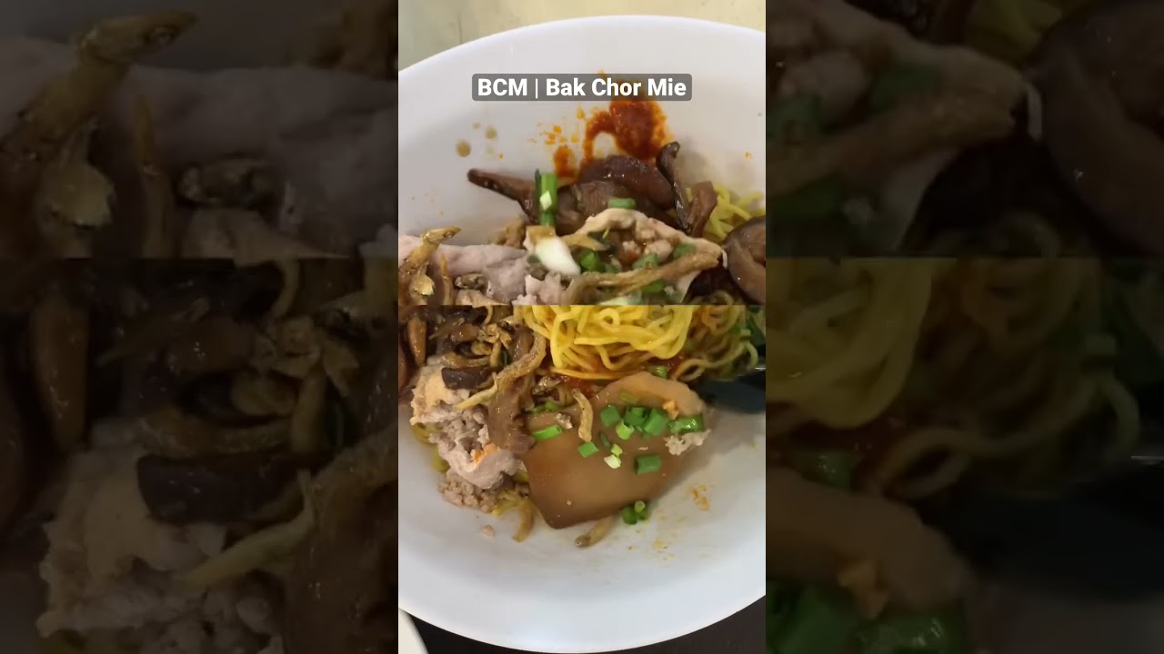Bakmi babi cincang ala Singapore #shorts #singapore