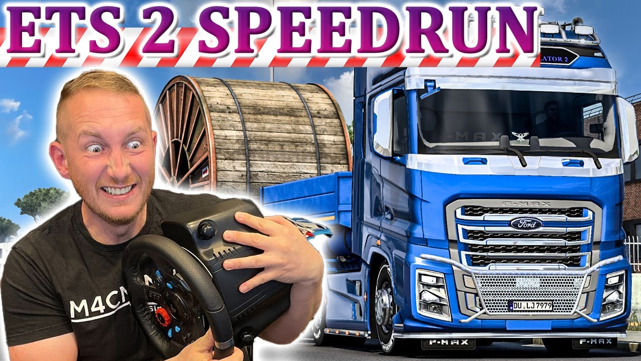 ETS 2 Speedrun: FORD F-MAX mit 3000 PS: Mit über 240Km/h durch Italien - LKW Rennen Simulator