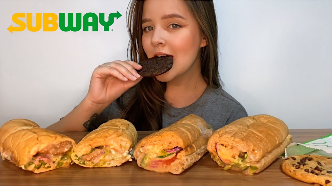 SUBWAY 30 CM DE CHURRASCO MUKBANG BRASIL | CAMILE ASMR