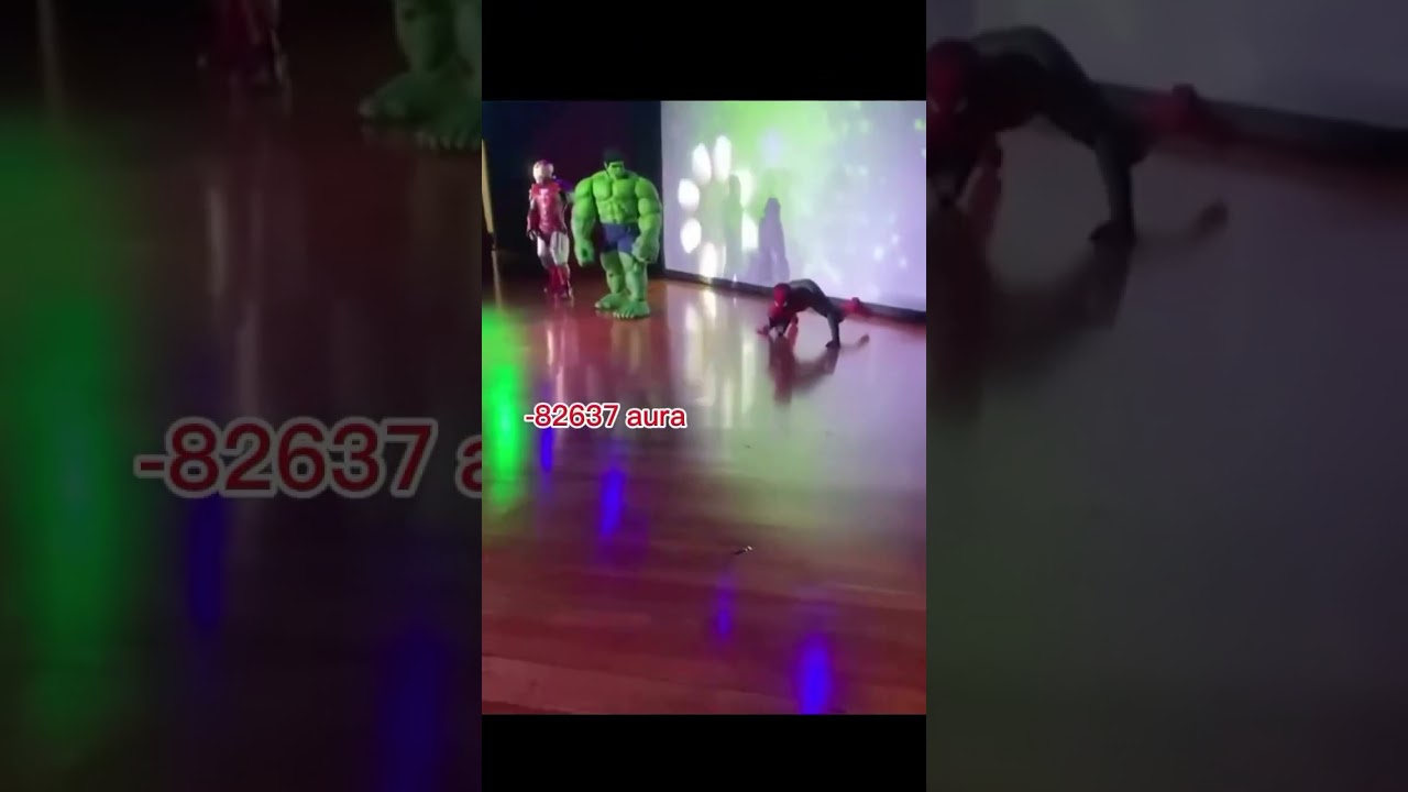 spider man fail#halk#aura#iron man#fail#fails#aura#aura drop