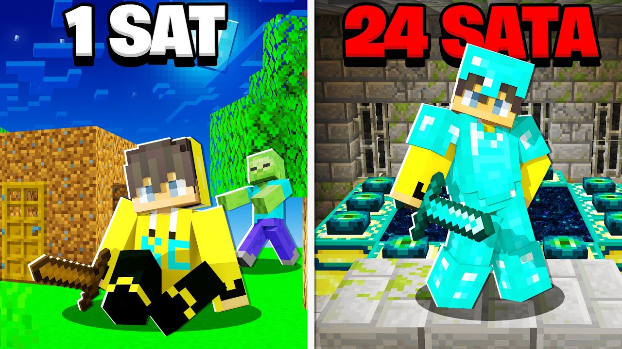 MINECRAFT, ALI GA IGRAM 24H BEZ PRESTANKA!