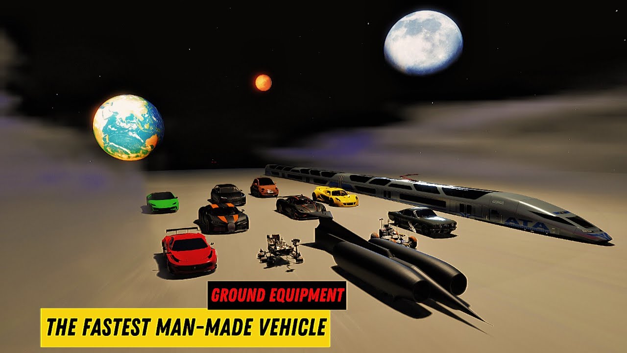 SPEED COMPARISON fastest man-made vehicle (land-based)🚗🚀P.T2