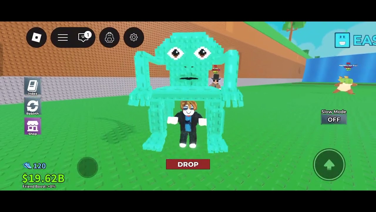 Playing steal a brainrot Roblox escape tsunami in steal a brainrot 